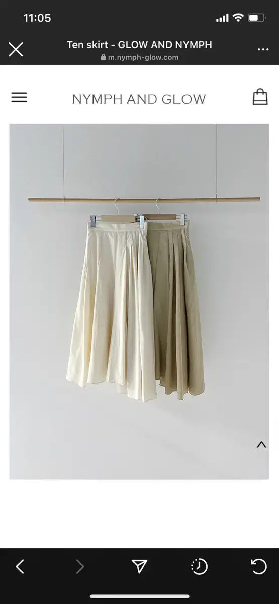 Nymph pleated skirt