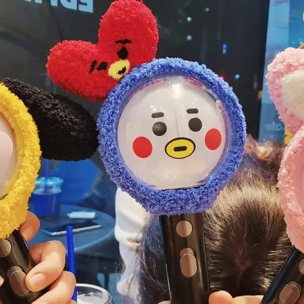 BTS) 아미밤 BT21 머리띠 응원봉 모자 아미밤커스텀 비티21