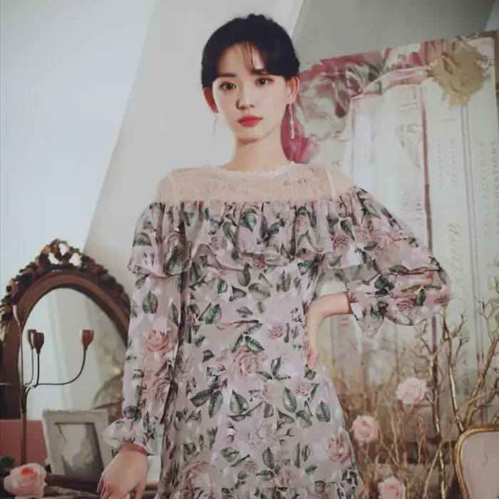 milkcocoa french rose dress 밀크코코아 원피스