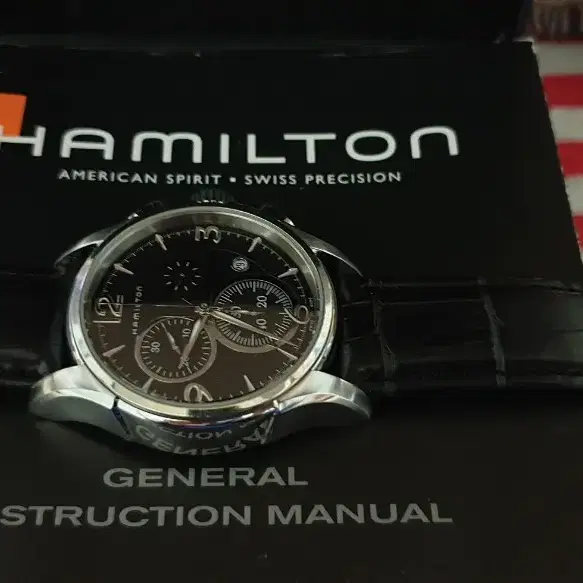 해밀턴(HAMILTON)째즈마스터 크로노 쿼츠43mm