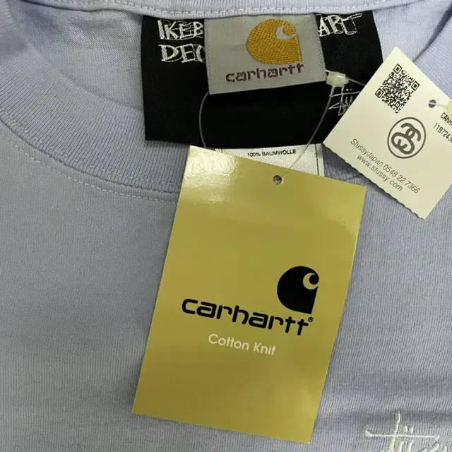 stussy x carhartt 반팔 티셔츠