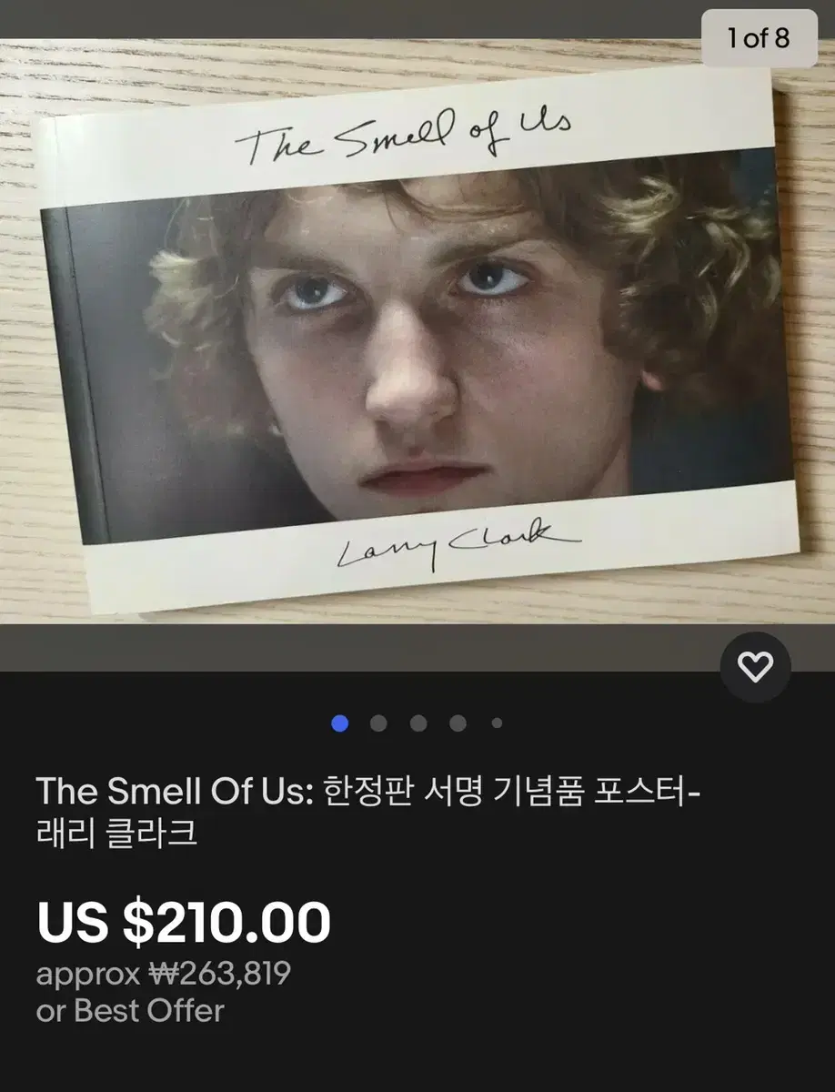 래리 클락 한정판 아트북 the smell of us