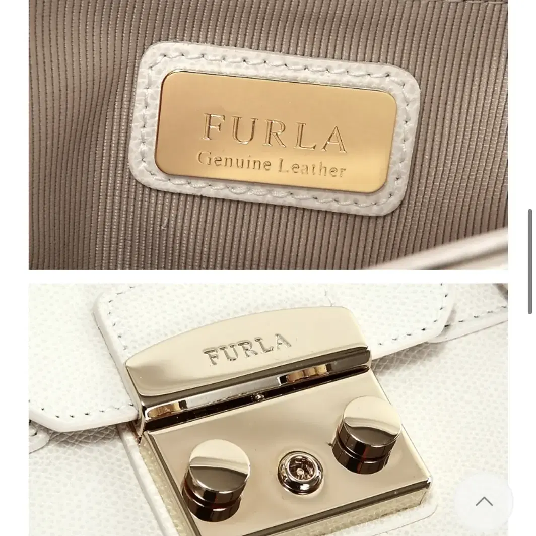 정가60만원 FURLA 훌라 메트로 미듐 white( 트윌리 증정)