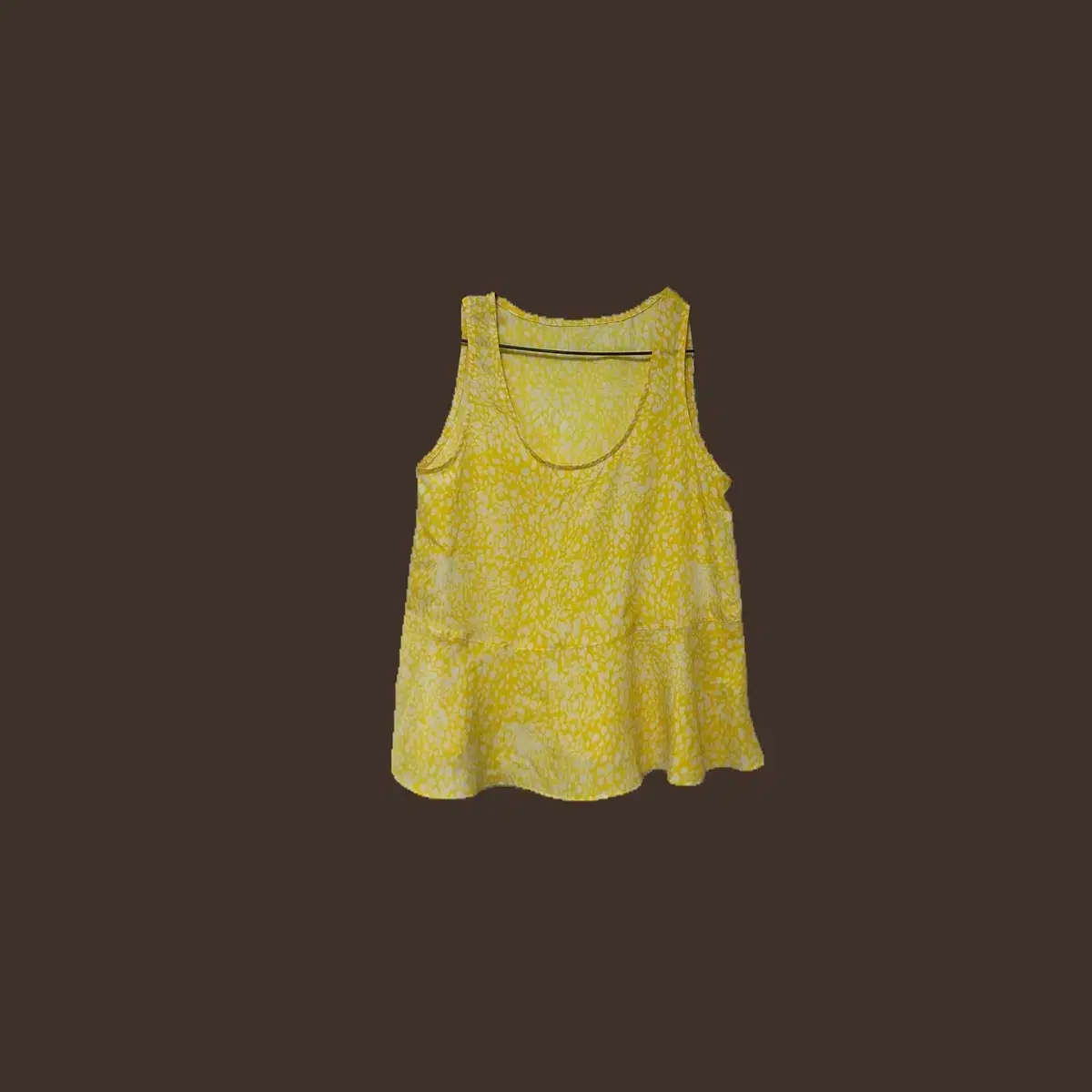 Vintage yellow spotted sleeveless