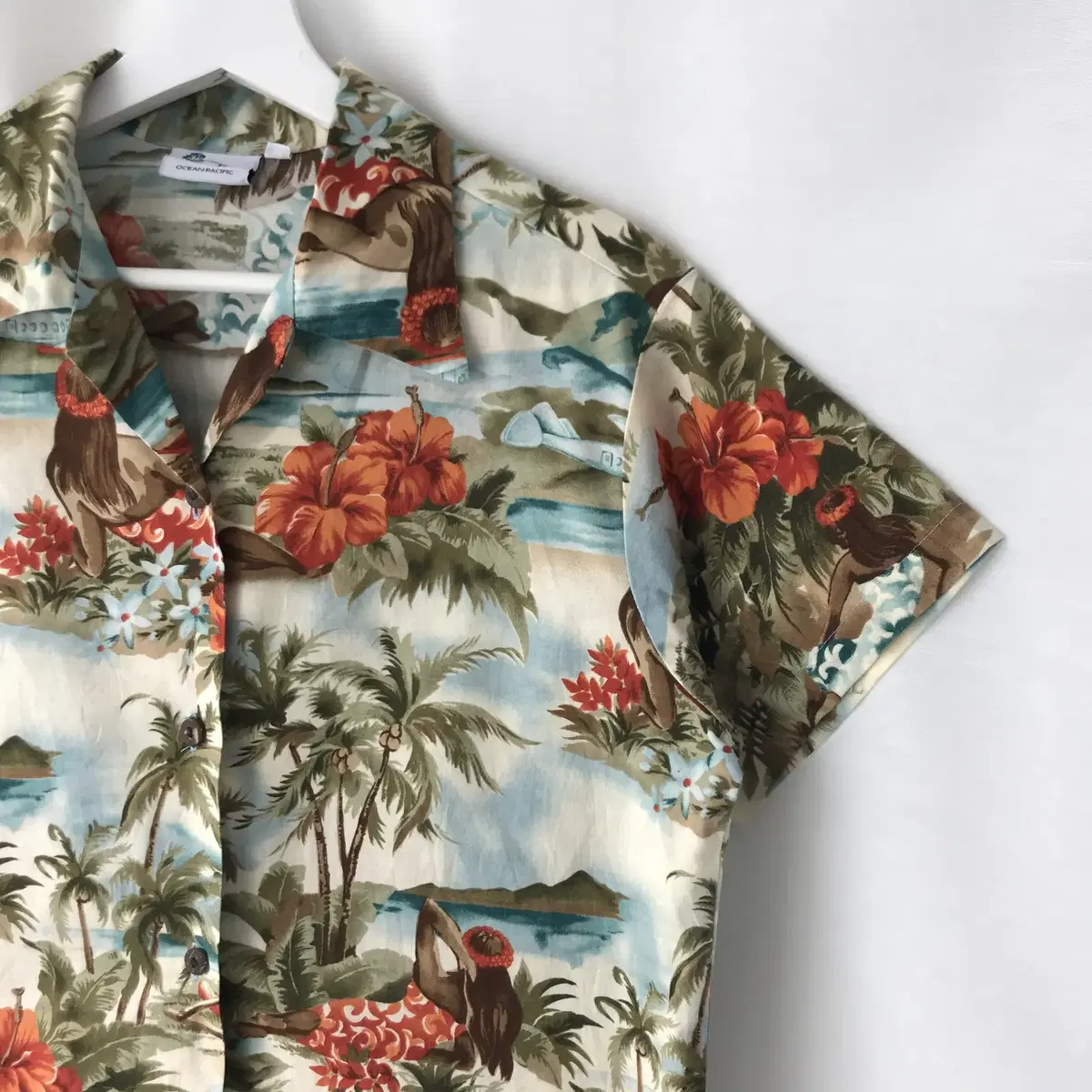 Ocean Pacific hawaiian shirt made in USA