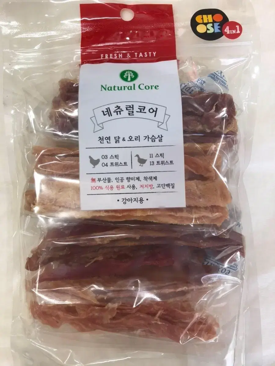 천연 닭&오리 가슴살 180g