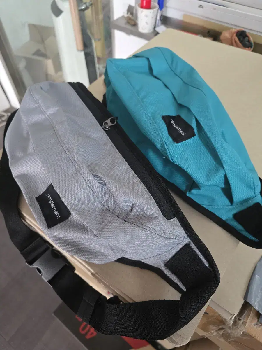 Simple hip bag for sale Mint gray