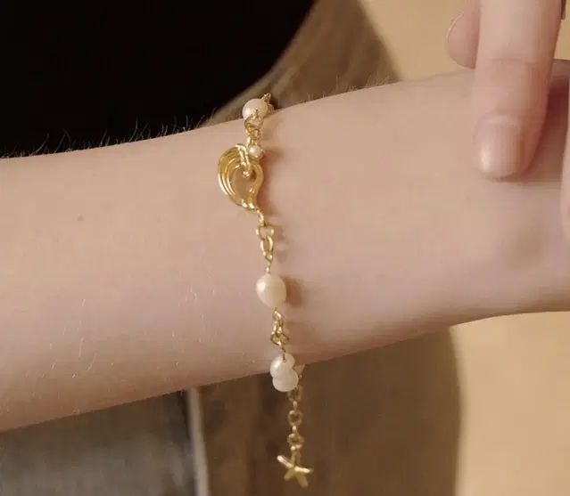 플로움 팔찌 wave pearl bracelet