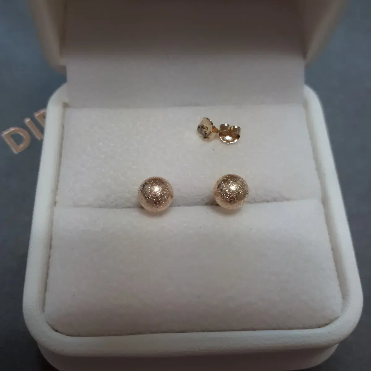 14k 스지볼 6mm 귀걸이(새상품)