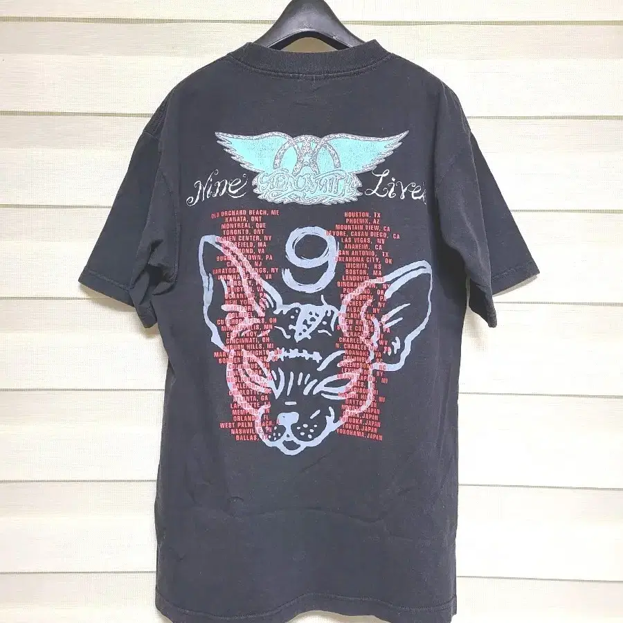 1997 aerosmith nine lives vtg 빈티지티셔츠