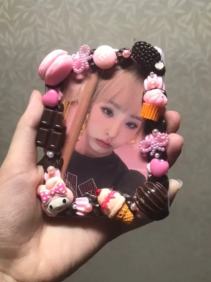 Decoden Topkoo toploader Mumu Gongbang San Rio photocard holder My Melody Pink Chocolate Topholder