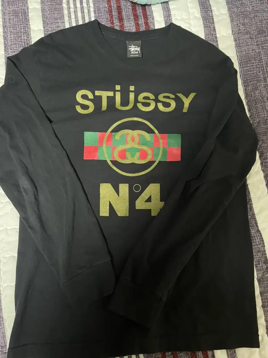 Stussy Long Sleeve Gucci Parody M