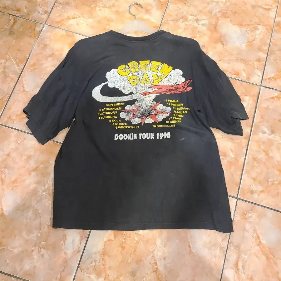 GREEN DAY 1995 DOOKIE TOUR SHIRTS 그린데이