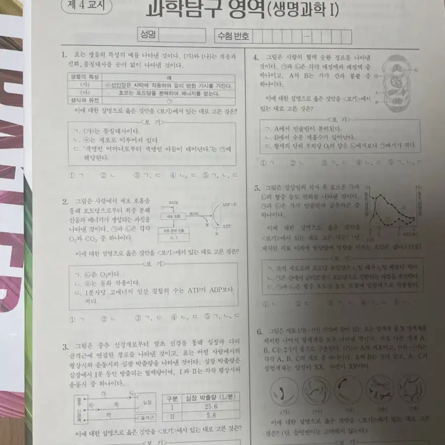 생명과학1 시대인재 서바이벌 트레일러 모의고사