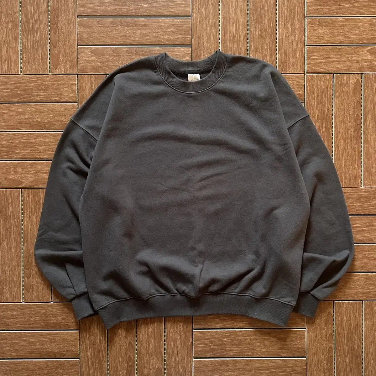 Jermaine Hayes Overfit Sweatshirt Man-to-Man Charcoal M