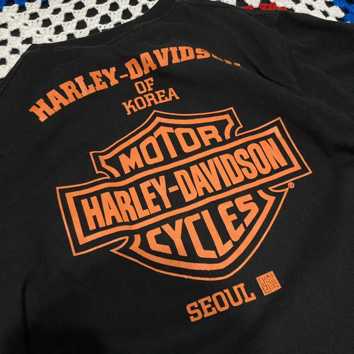 Harley Davidson 정품 할리데이비슨 서울 프린팅 반팔