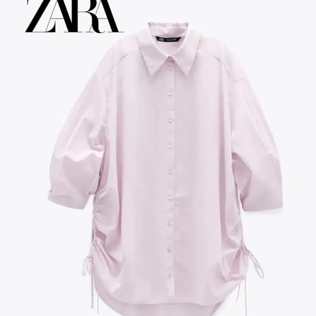 ZARA 자라 포플린 오버사이즈 셔츠 M