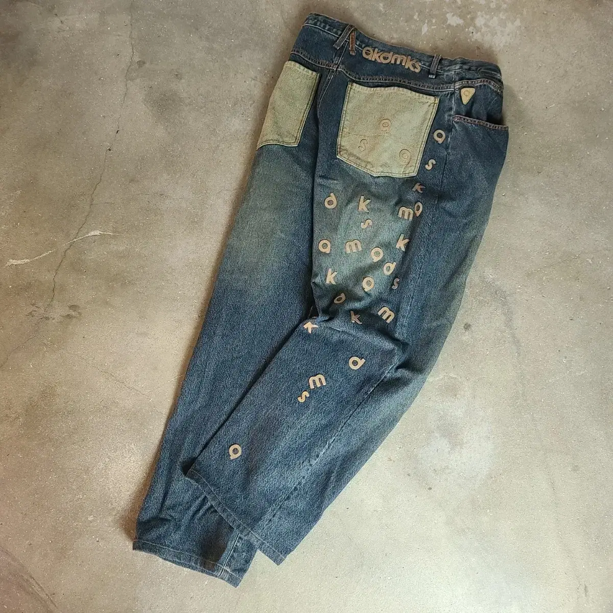 Academic Alphabet Denim Pants