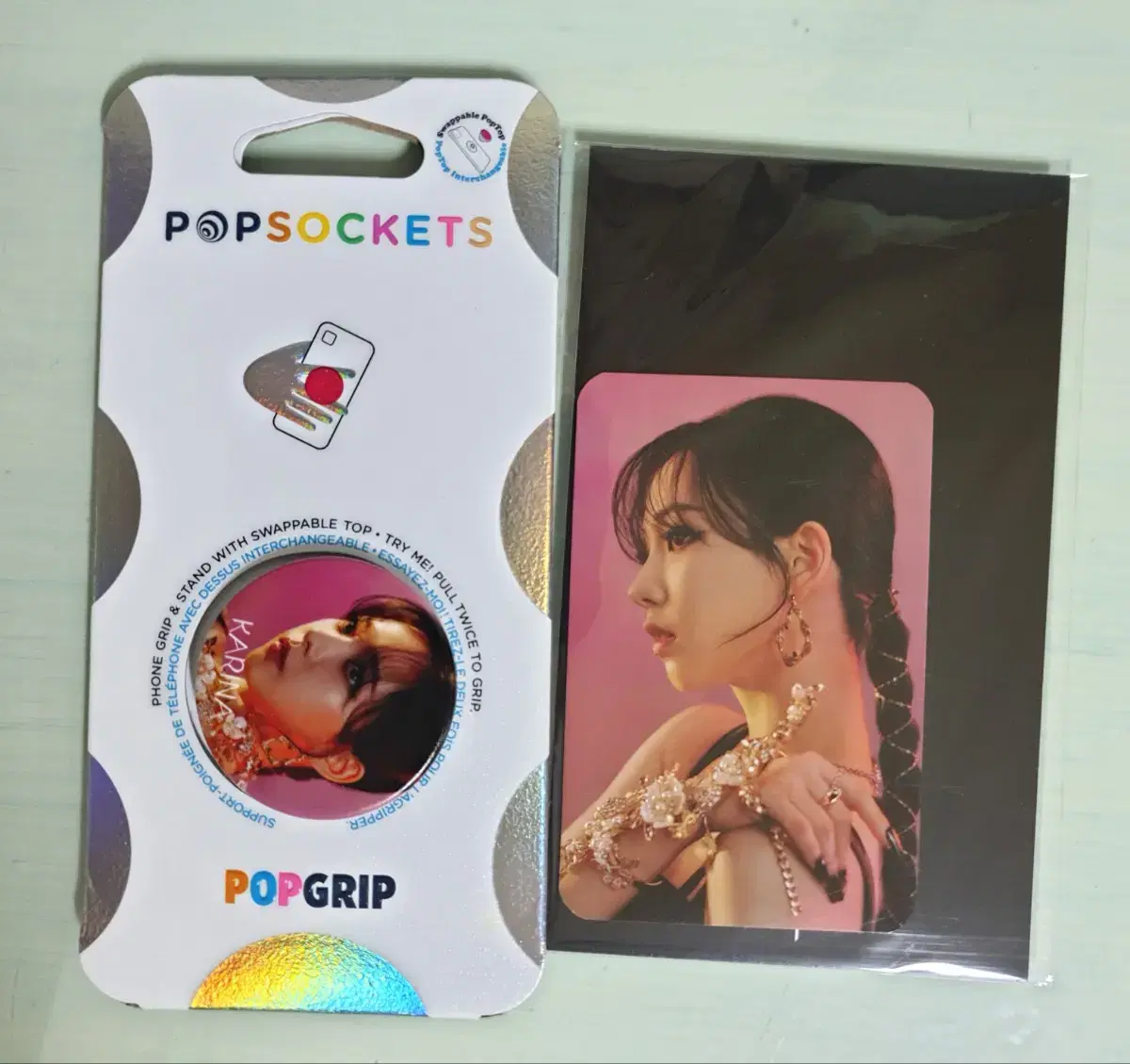 Aespa globalshop Necklace karina winter Popsocket photocard WTS