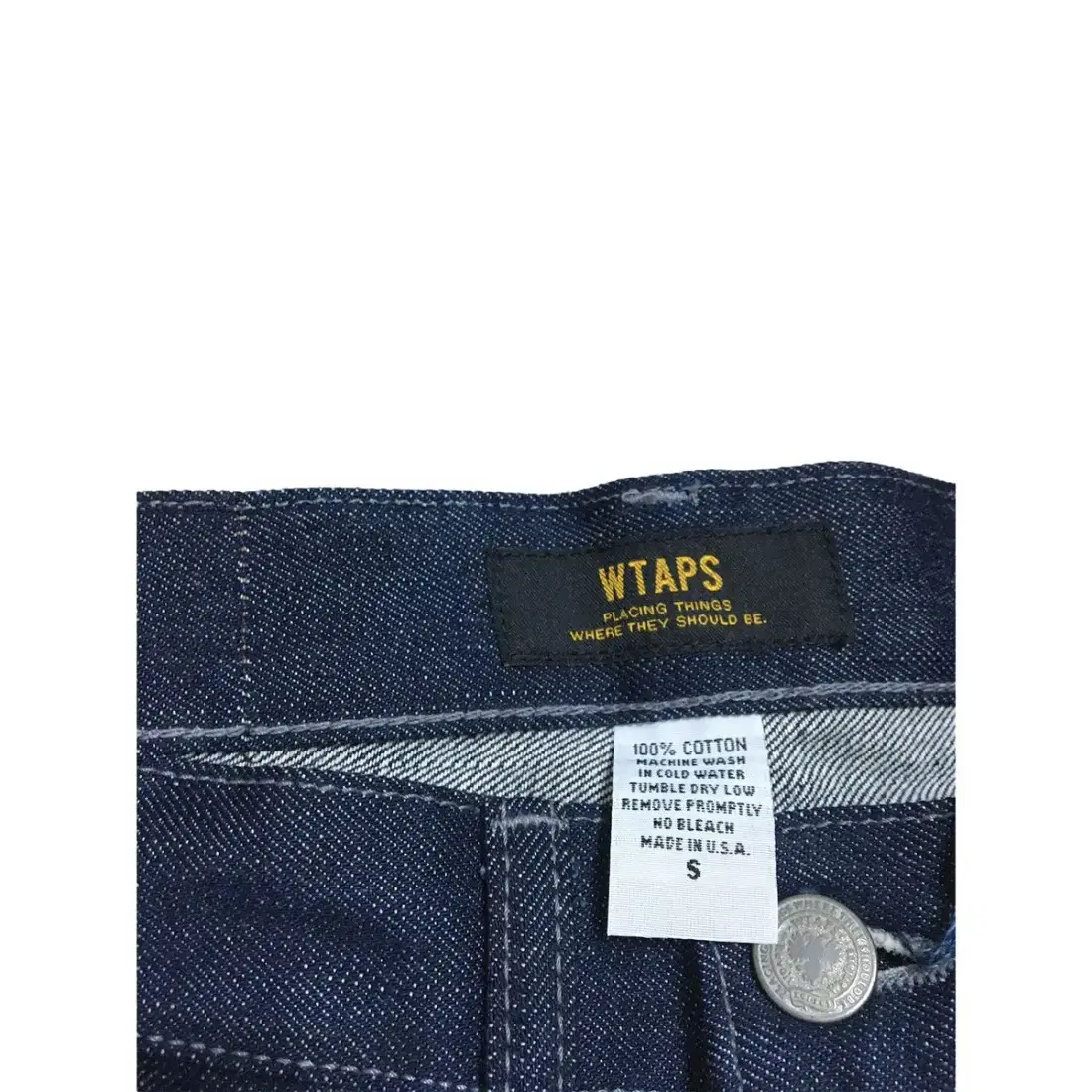 Wtaps 더블탭스 데님 S사이즈 세재품