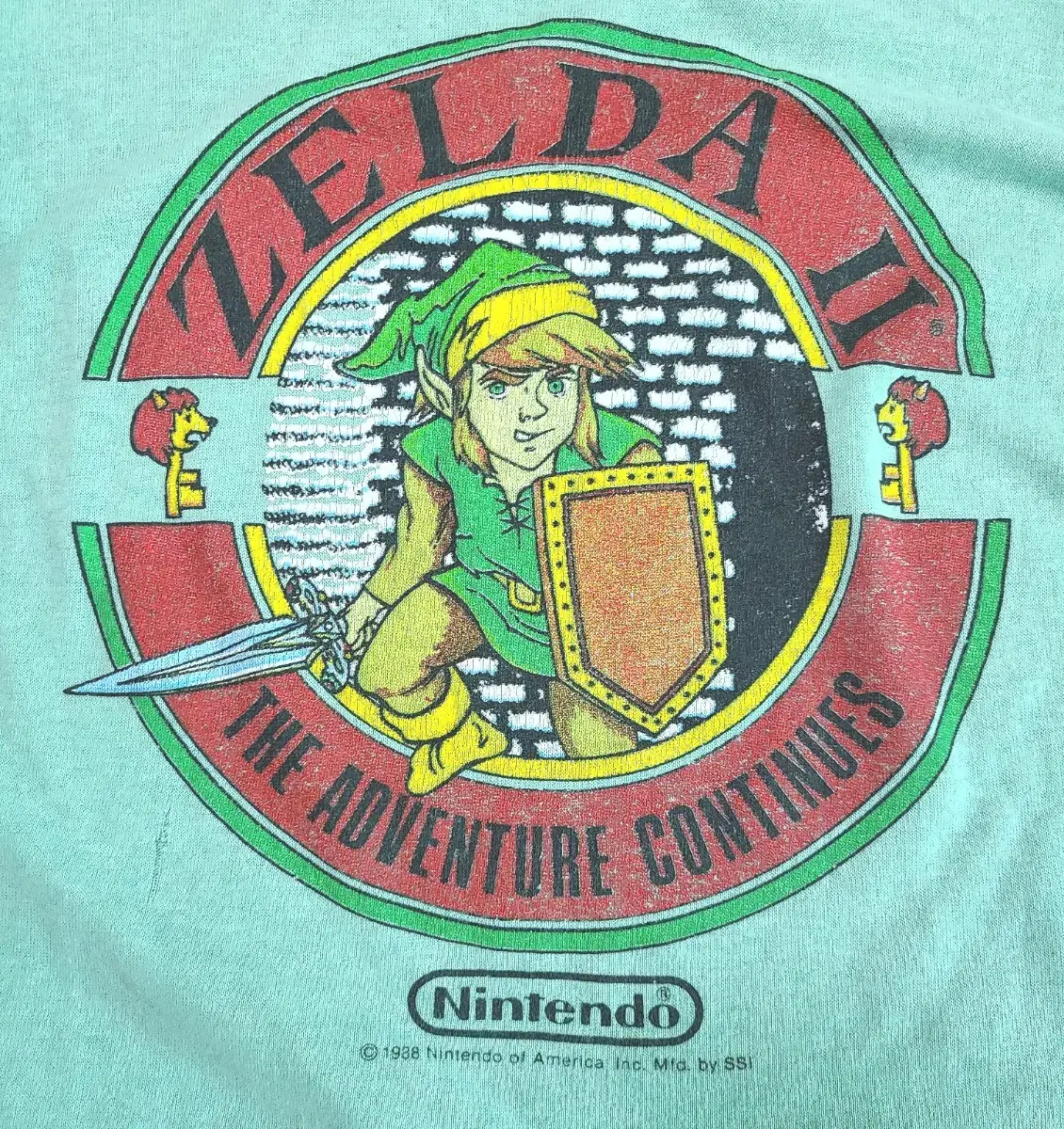 1988 닌텐도 zelda II 빈티지티셔츠 vtgshirts