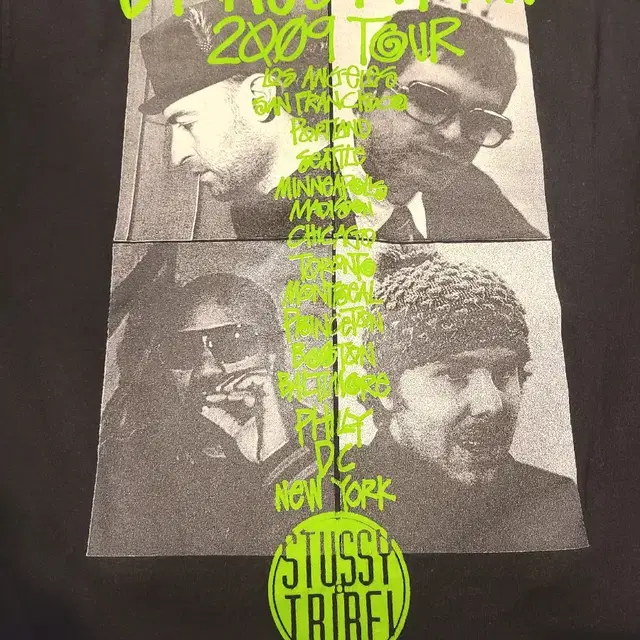 stussy 스투시 stones throw 2009 투어티셔츠