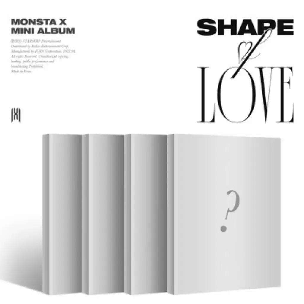 몬스타엑스 shape of love 미개봉 앨범(미공포) 판매