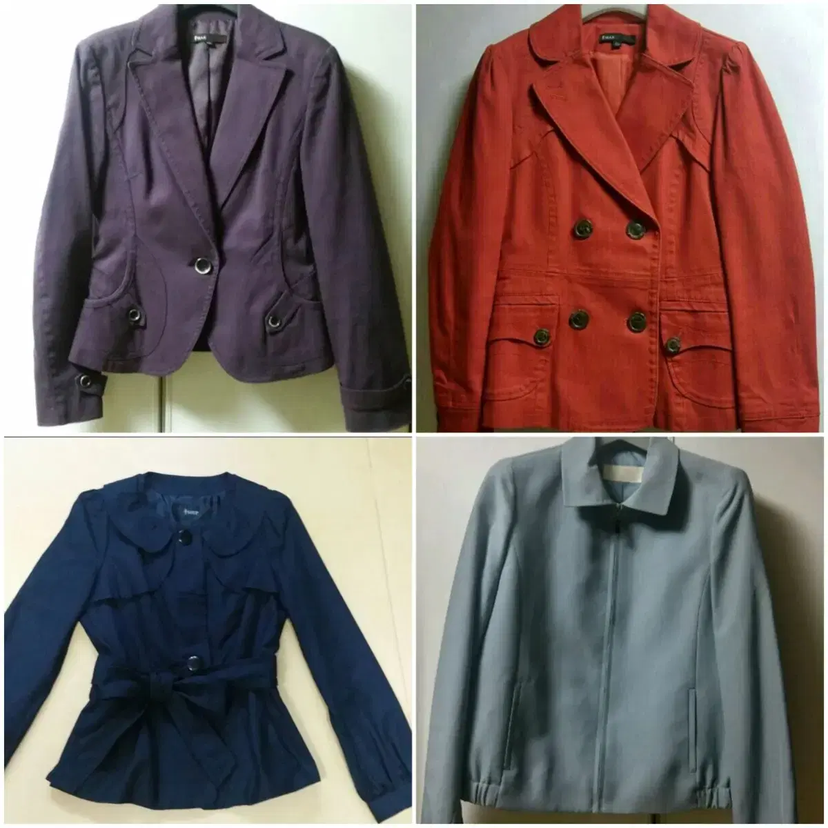 4 cotton jackets, size 55 - prices vary