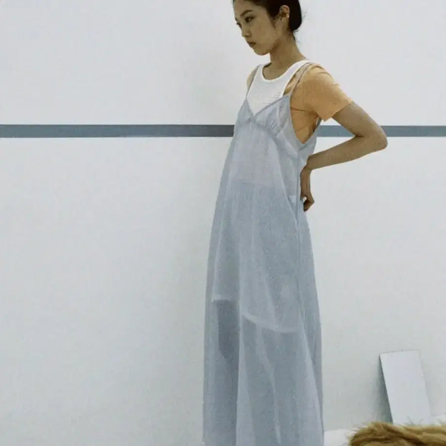 faerie 페어리 slip dress grey