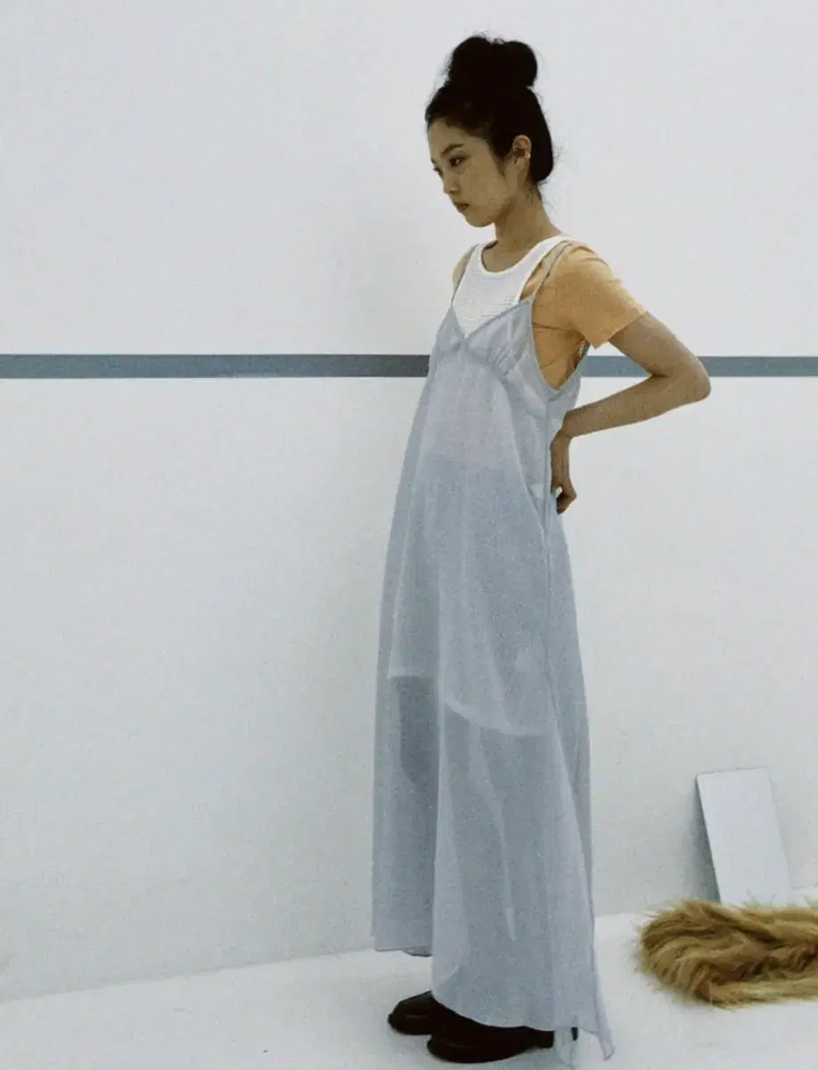 faerie 페어리 slip dress grey