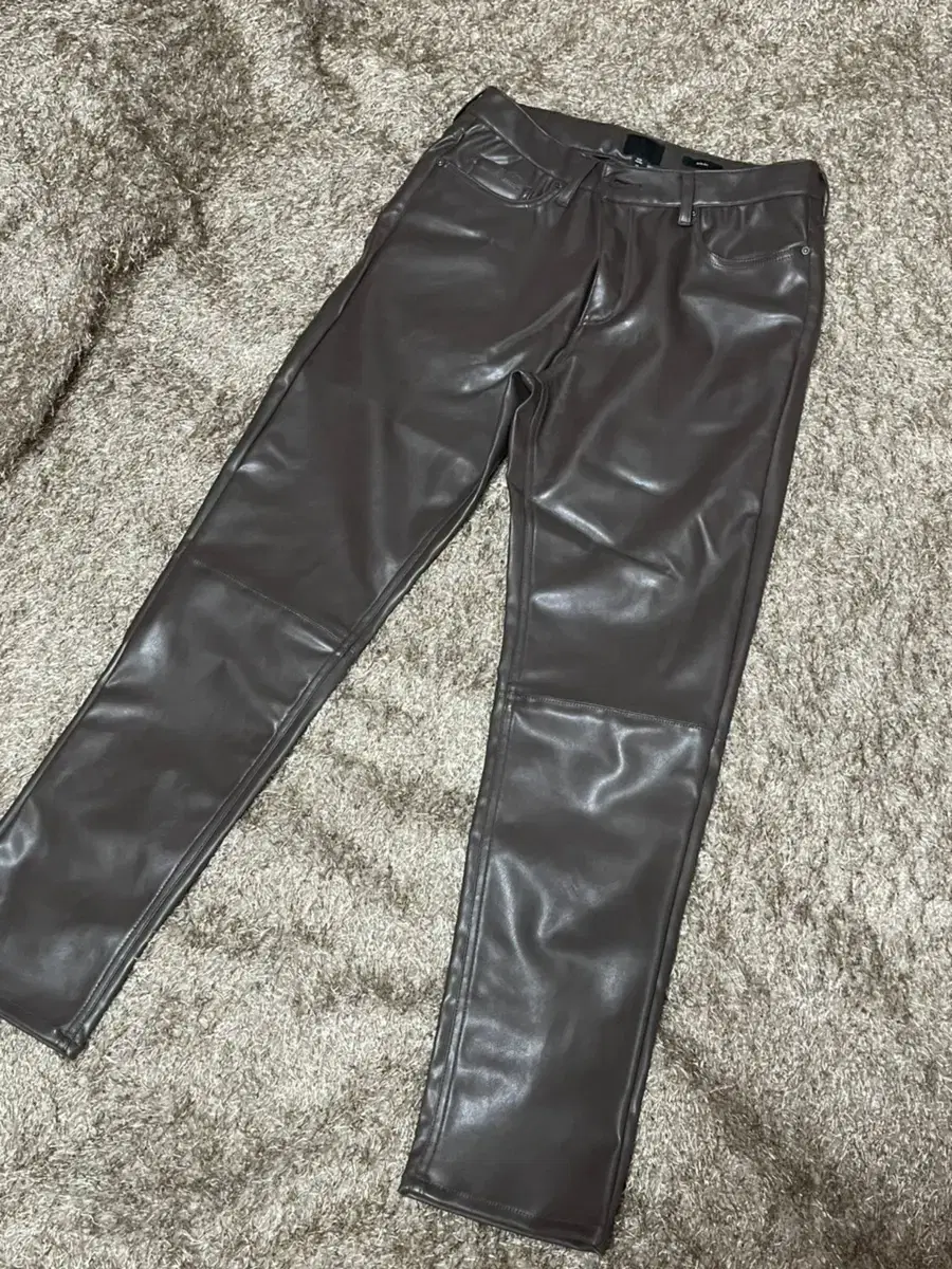 H&M Sepia Leather Jeans