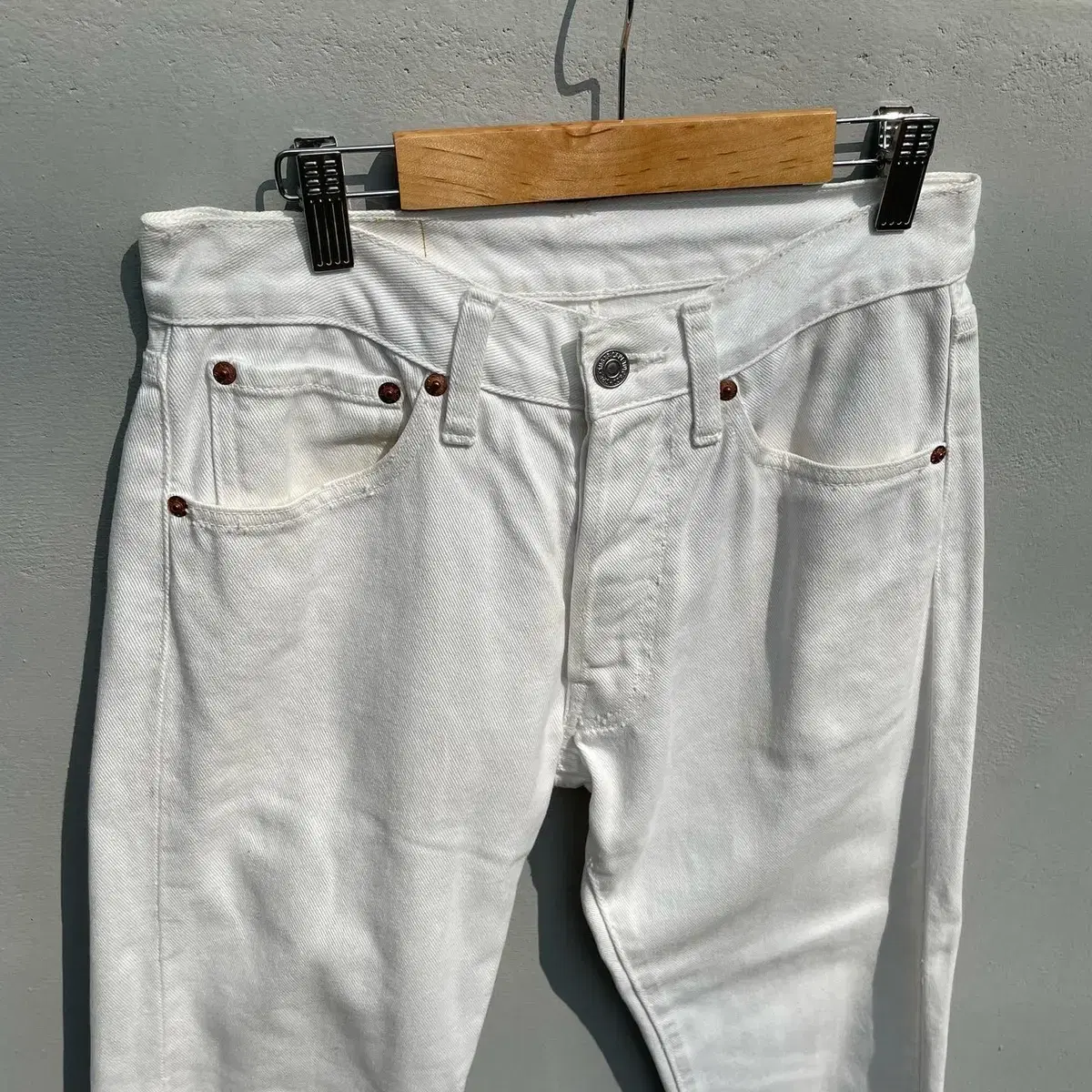 Sugar cane 115 Star White Denim Pants