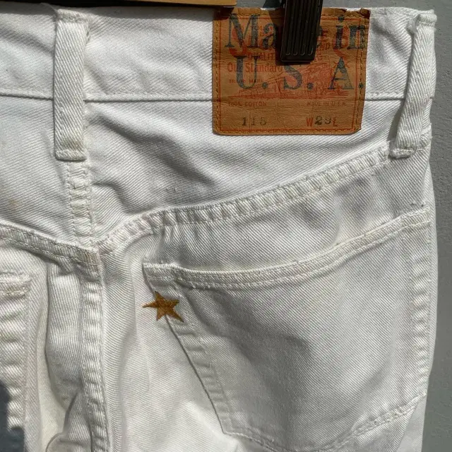 Sugar cane 115 Star White Denim Pants