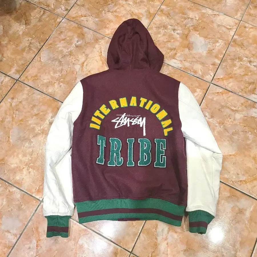 스투시 stussy international tribe 바시티자켓