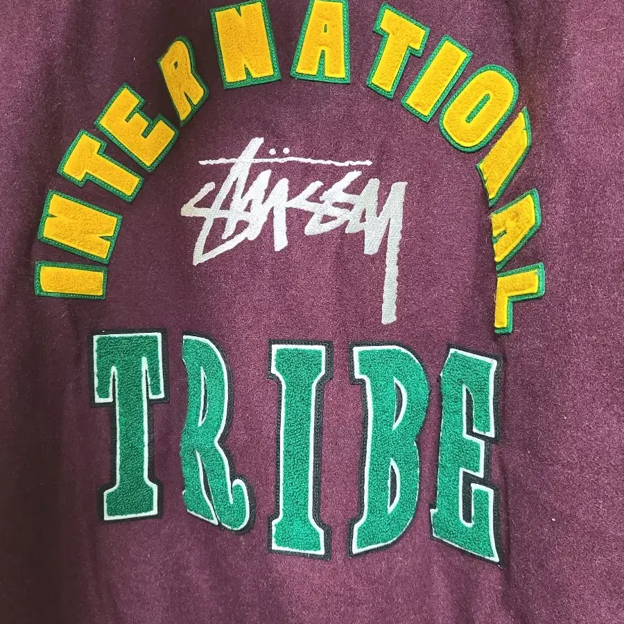 스투시 stussy international tribe 바시티자켓