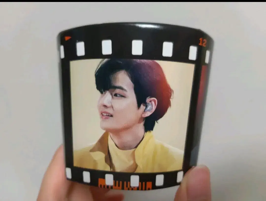 BTS bangtan v Taehyung's cup holder and photocard holder