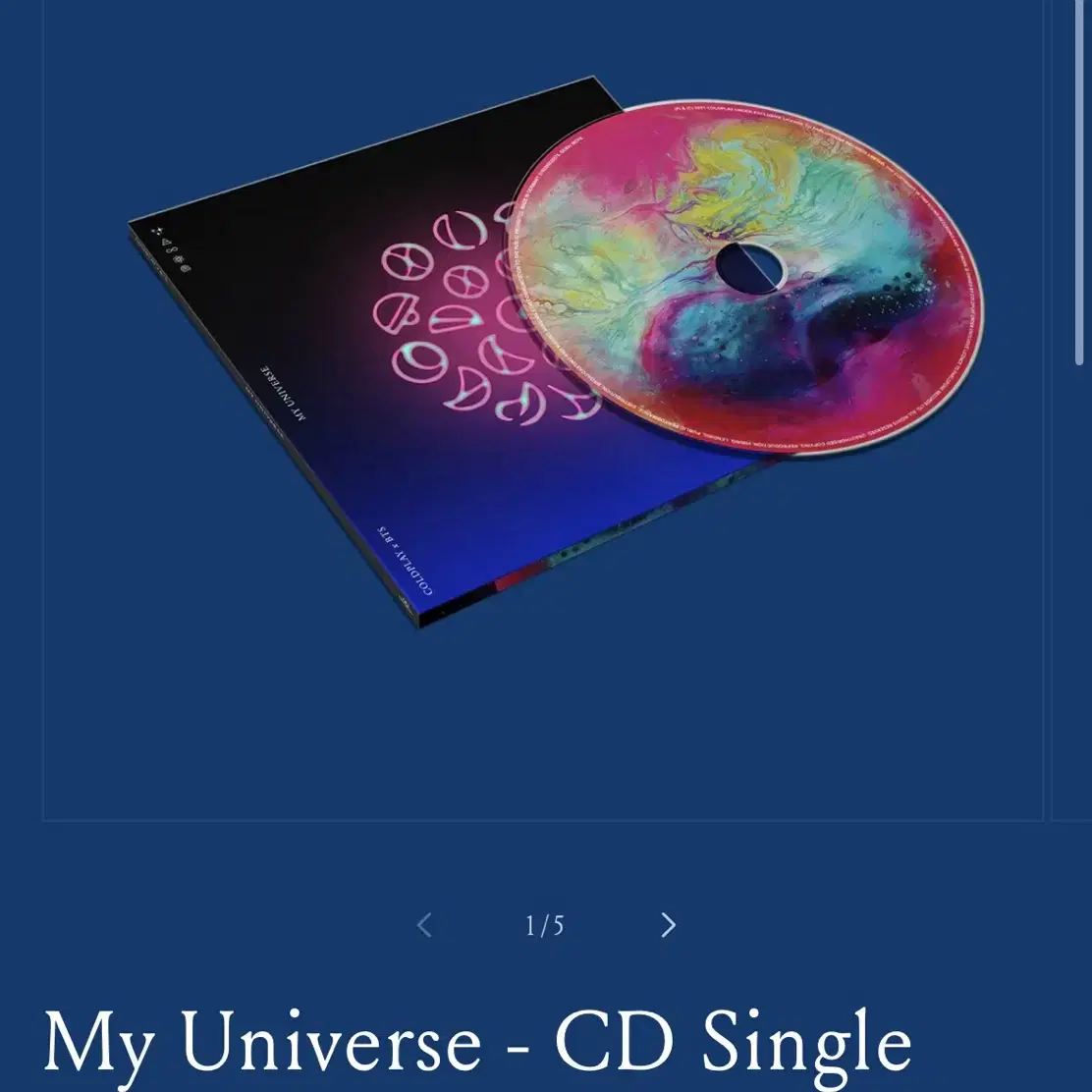 미개봉 방탄 콜드플레이 마이 유니버스 my universe cd 씨디