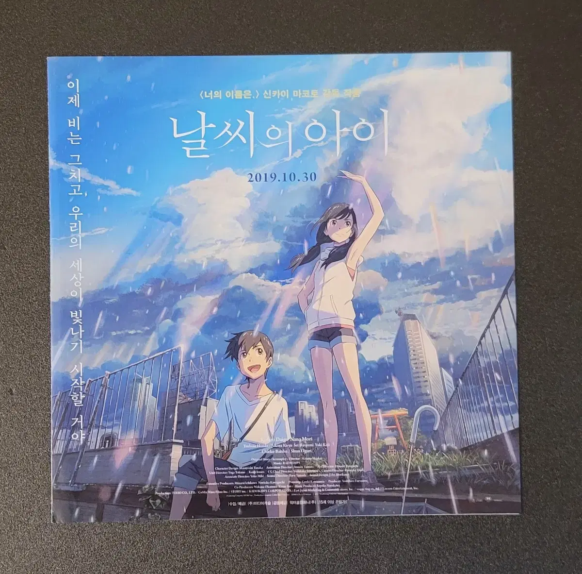 [영화팜플렛] 날씨의 아이 전단지 (2019) 신카이마코토