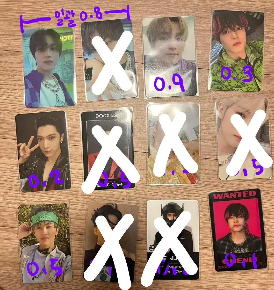 NCT doyoung jeno renjun mark haechan chenle ten photocard WTS