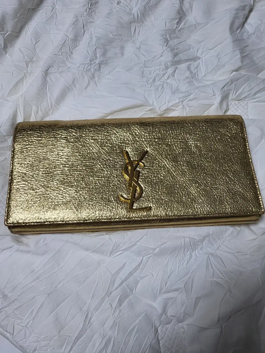 YSL Gold Clutch Bag 