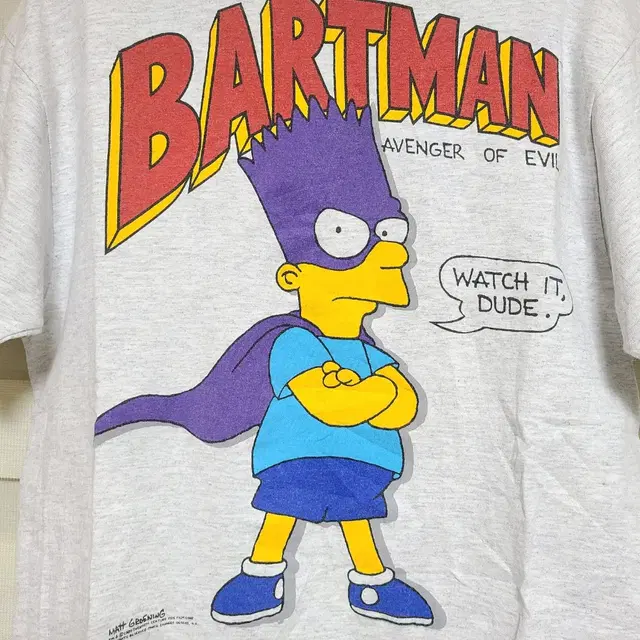 1989 심슨 bartman 빈티지티셔츠 vtgshirts