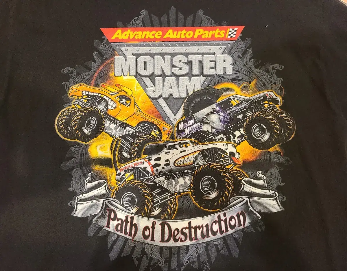 2011 monster jam world tour worldtour t-shirt