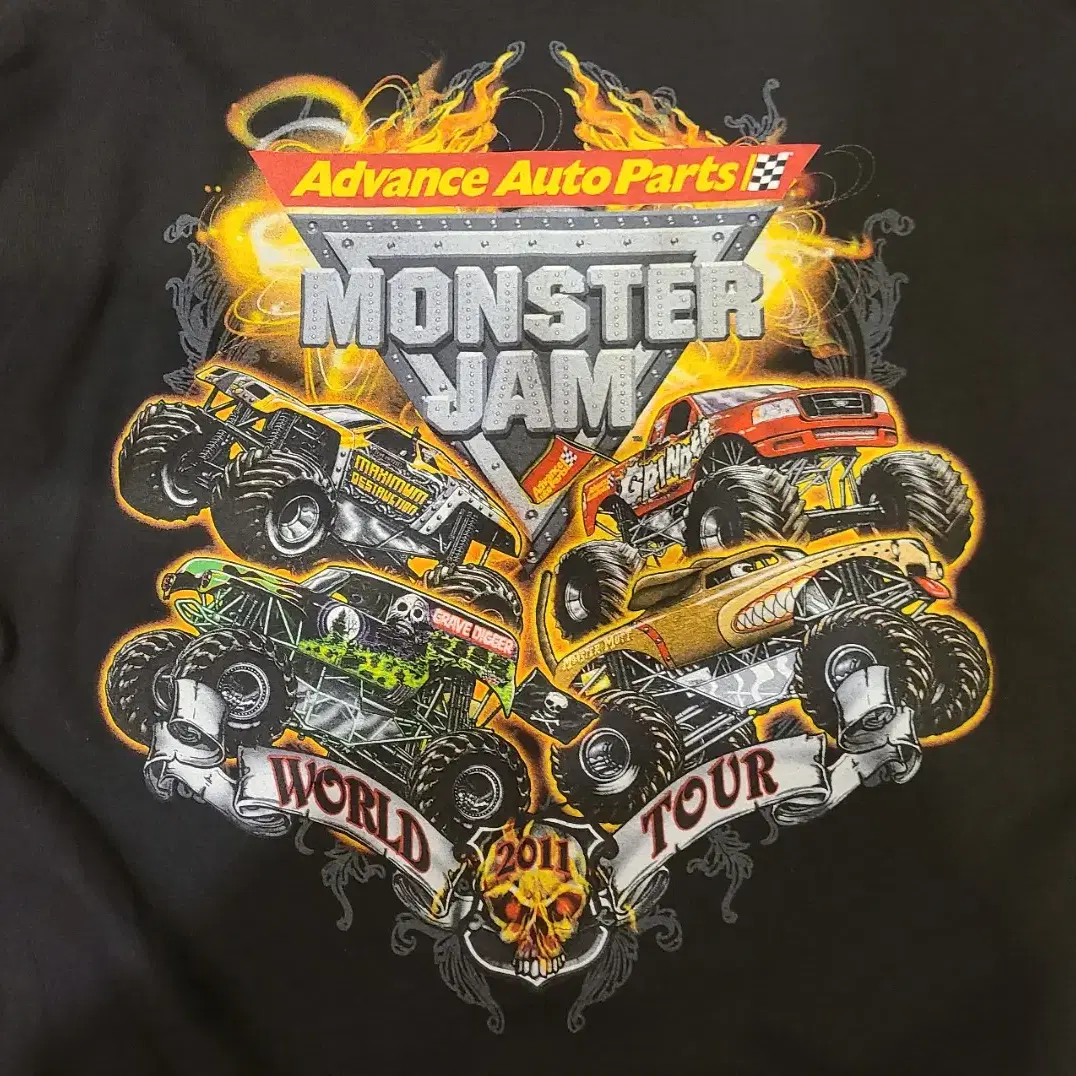 2011 monster jam world tour 월드투어티셔츠