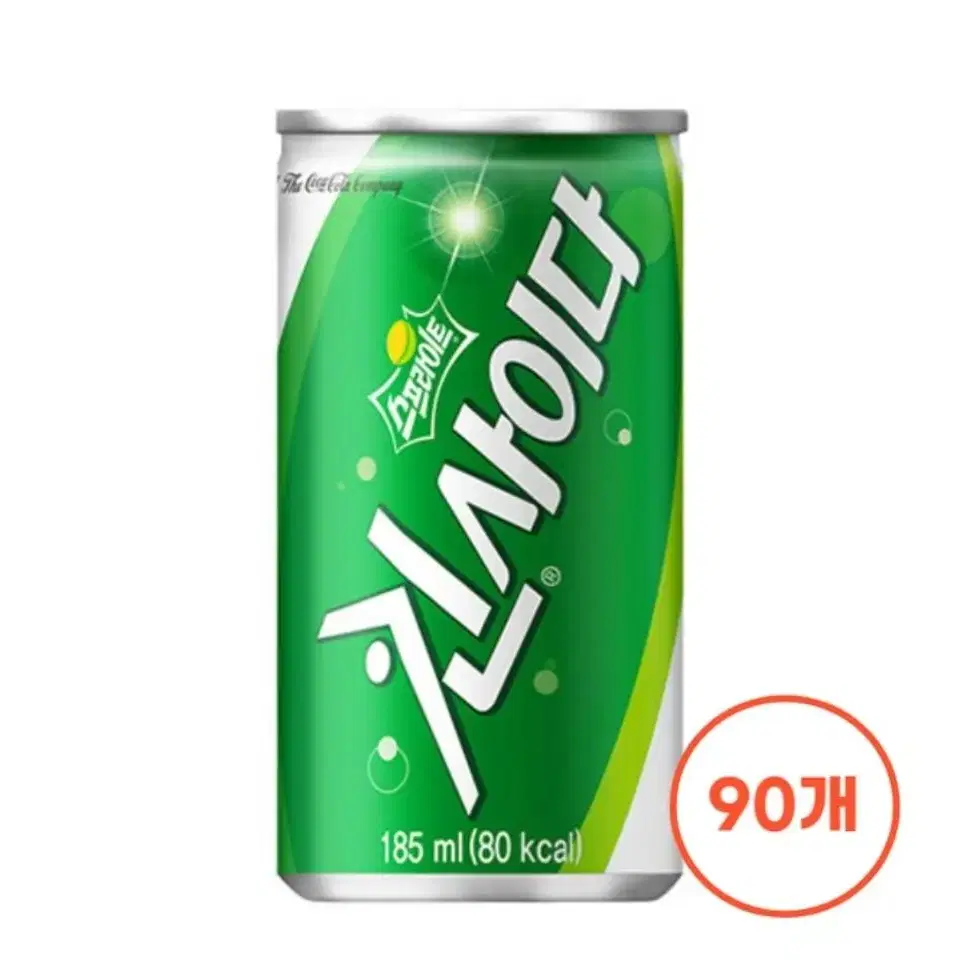 [무료배송] 킨사이다 스프라이트 185ml 90캔 탄산음료