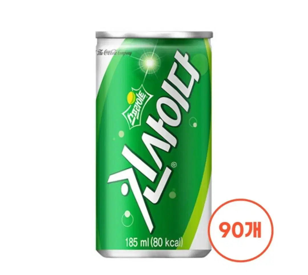 [무료배송] 킨사이다 스프라이트 185ml 90캔 탄산음료