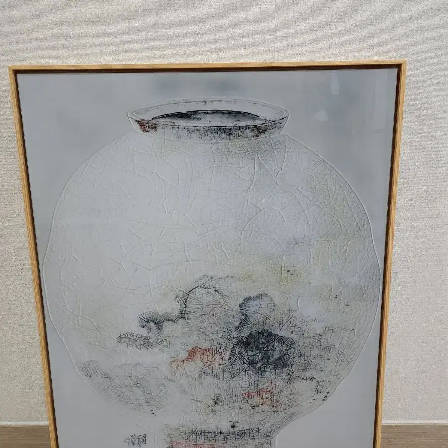 달항아리 도자기 판화 그림