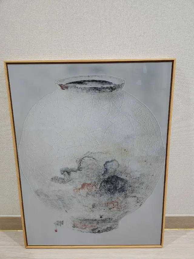 달항아리 도자기 판화 그림