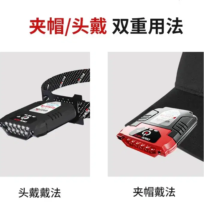 헤드랜턴 센서모션 LED 충전식 캡라이트 캠핑 낚시