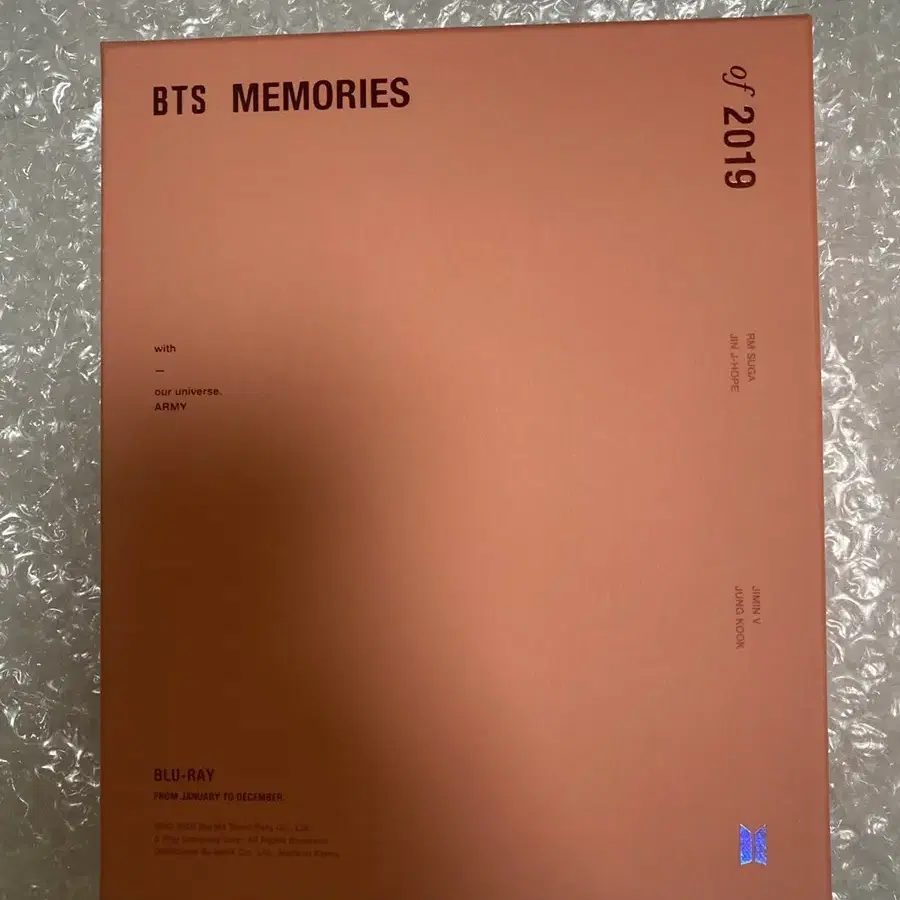 풀박) 방탄 bts 2019 메모리즈 블루레이 blu ray