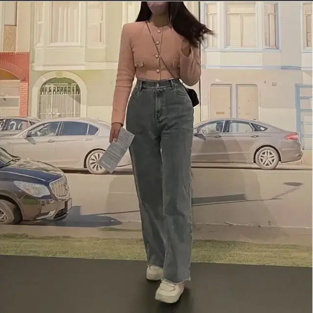 이바나헬싱키  Crop Jacke 크롭 트위드자켓